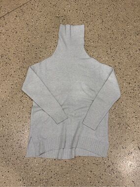 bp Light Gray Ribbed Turtleneck Sweater